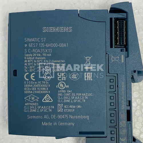 6ES7 135-6HD00-0BA1 (2) Siemens 6ES7 135-6HD00-0BA1 Digital Input Module (AS C-R0A3SX13)
