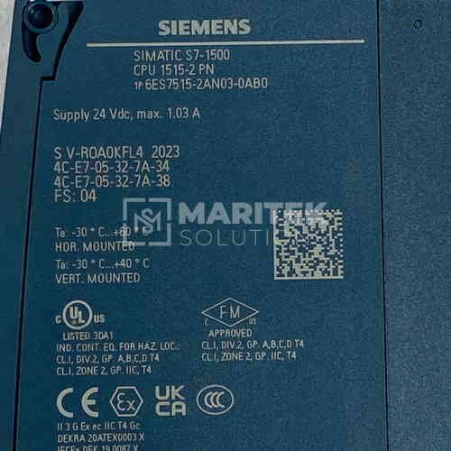 6ES7515-2AN03-0AB0 (3) Siemens 6ES7515-2AN03-0AB0 CPU (SIMATIC S7-1500)