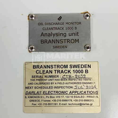 Cleantrack 1000 B (4) Brannstrom Sweden Cleantrack 1000 B Oil Discharge Monitor