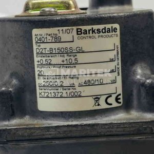 Barksdale D2T-B150SS-GL Dual-setting mechanical pressure switch (0401-789)