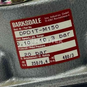 Barksdale DPD1T-M150 Dual-setting mechanical pressure switch