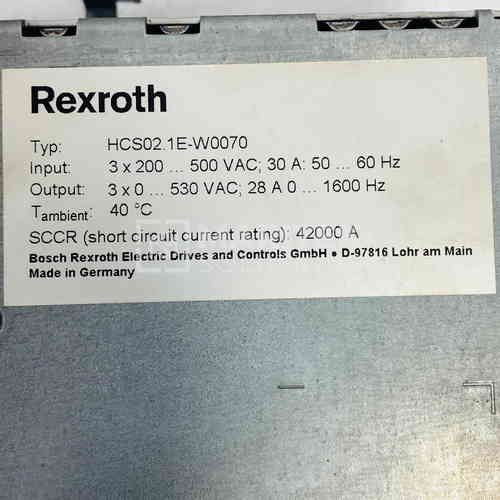 HCS02 1E-W0070 (2) Rexroth HCS02.1E-W0070 Servo drive module