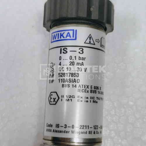 IS-3 (1) WIKA IS-3 Intrinsically safe industrial pressure transmitter