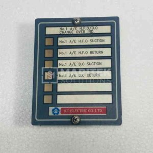 KT Electric marine alarm and indication panel faceplate