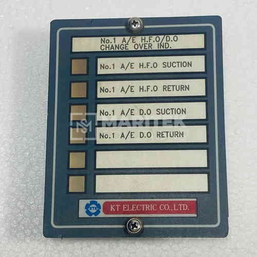 KT-GSL-06 (4) KT Electric KT-GSL-06 Marine alarm and indication panel faceplate