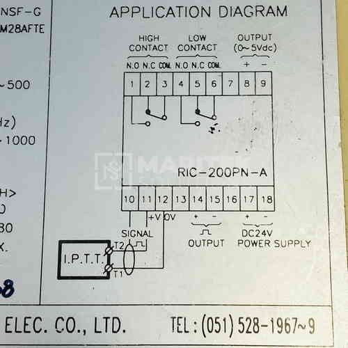 RIC-200PN-A (4) Komeco RIC-200PN-A RPM Comparator