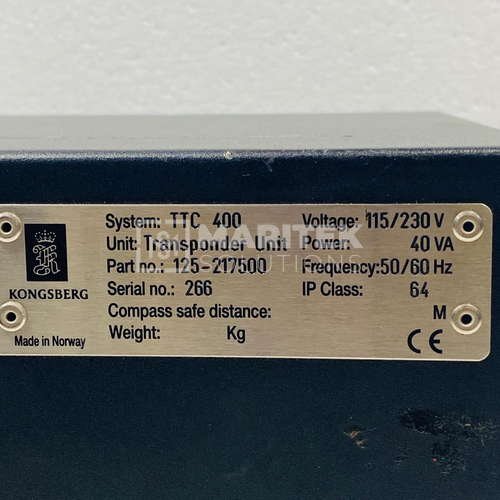 TTC 400 (4) Kongsberg TTC 400 Transponder Test and Configuration Unit