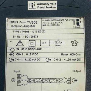Rishabh Rish Ducer TV808-1213 9Z 9Z Isolation amplifier