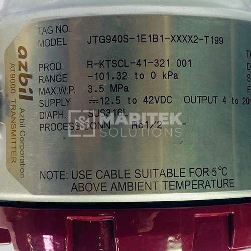 WhatsApp Image 2026-08-06 at 1.02.44 PM Azbil Corporation JTG940S-1E1B1-XXXX2-T199 SuperAce gauge pressure transmitter