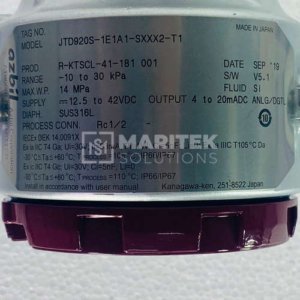 Azbil JTD920S-1E1A1-SXXX2-T1 Industrial pressure transmitter