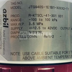 Azbil JTD940S-1E1B1-XXXX2-T1 Industrial pressure transmitter