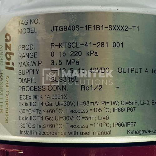 WhatsApp Image 2026-08-06 at 12.42.03 PM Azbil JTD940S-1E1B2-SXXX2-T1 Industrial pressure transmitter
