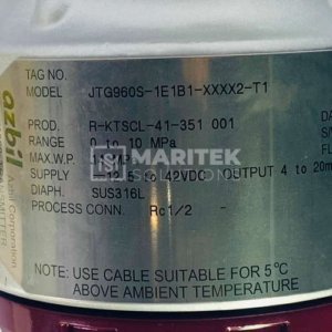 Azbil Corporation JTG960S-1E1B1-XXXX2-T1 Pressure transmitter