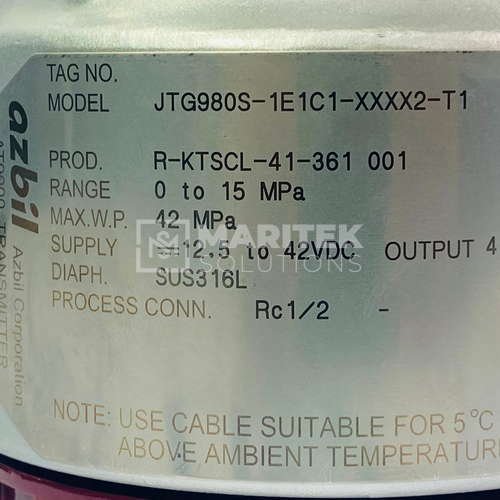 WhatsApp Image 2026-08-06 at 3.03.31 PM Azbil Corporation JTG980S-1E1C1-XXXX2-T1 Pressure transmitter