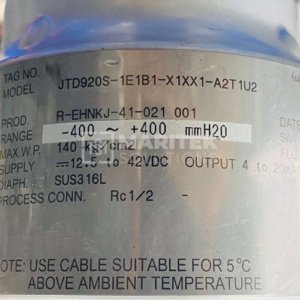 Azbil Corporation JTD920S-1E1B1-X1XX1-A2T1U2 Differential pressure transmitter