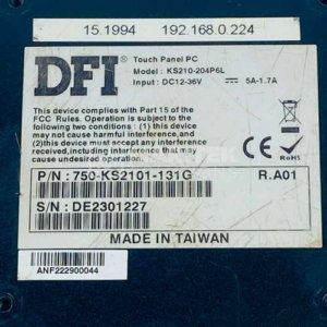 VAF (DFI) KS210-204P6L Touch Panel PC