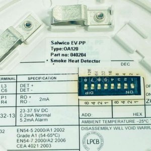 Salwico OA120 (040204) Smoke and heat detector
