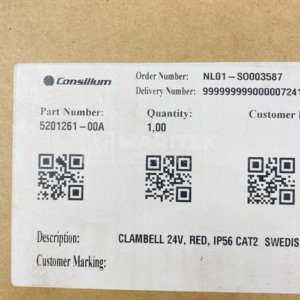 Consilium 5201261-00A Clambell 24V Fire Alarm Bell