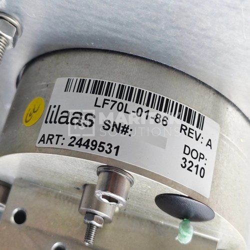 KONGSBERG AZIMUTH CONTROL PN 315762 WITH LILAAS LF70L-01-86 CONTROL LEVER_4 KONGSBERG 315762 AZIMUTH CONTROL WITH LILAAS LF70L-01-86 CONTROL LEVER