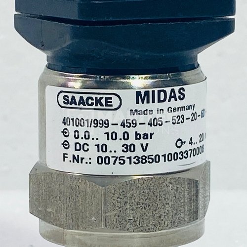 Saacke Midas pressure transmitter Saacke 401001/999-459-405-523-20-601-61 Midas pressure transmitter