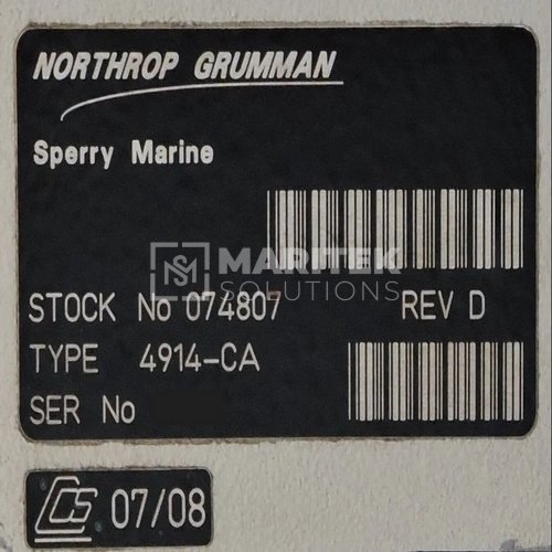 Sperry Marine Navigat X MK 1 Digital Gyro Compass_2 Northrop Grumman Sperry Marine 4914-CA Navigat Digital Gyro Compass