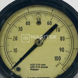 Ashcroft Industrial pressure gauge (0 to7Bar)