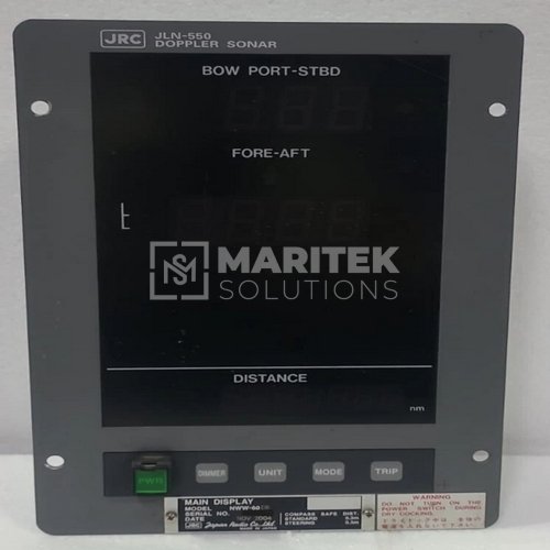 JRC NWW 60 JLN 550 DOPPLER LOG DISPLAY _2 JRC NWW-60 JLN 550 DOPPLER LOG DISPLAY