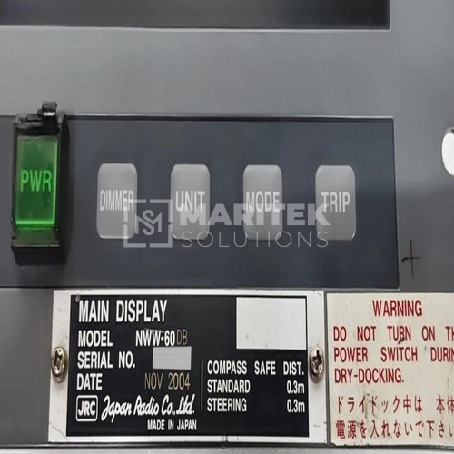 JRC NWW 60DB SPEEDLOG DISPLAY UNIT JRC NWW-60DB SPEEDLOG DISPLAY UNIT