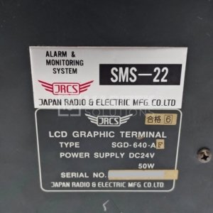 JRCS SMS-22 LCD GRAPHIC TERMINAL SGD-640-AF ALARM & MONITORING SYSTEM