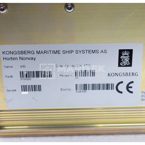 Kongsberg MSI-12 Module _4 Kongsberg MSI-12 Module (P/N: 8100222)
