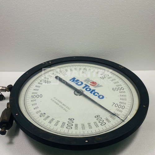 MD Totco 11414323-001 Analog weight-pressure indicator dial MD Totco 11414323-001 Analog weight/pressure indicator dial