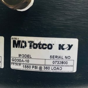 MD Totco GD30A-10 Weight Indicator / Pressure Gauge