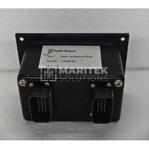 ROLLS-ROYCE WATER JET BACKUP PANEL PN 110806-947 ROLLS-ROYCE 110806-947 WATER JET BACKUP PANEL