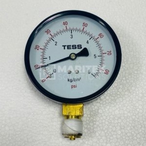 TESS Dual-scale analog pressure gauge (0 to 6 kg-cm2)
