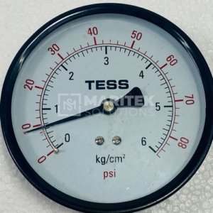 TESS Dual-scale analog pressure gauge (0 to 6 kg-cm2)