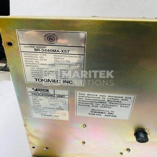 TOKIMEC BR3440MA-X57 BAND RADAR PROCESSOR UNIT TOKIMEC BR3440MA-X57 BAND RADAR PROCESSOR UNIT